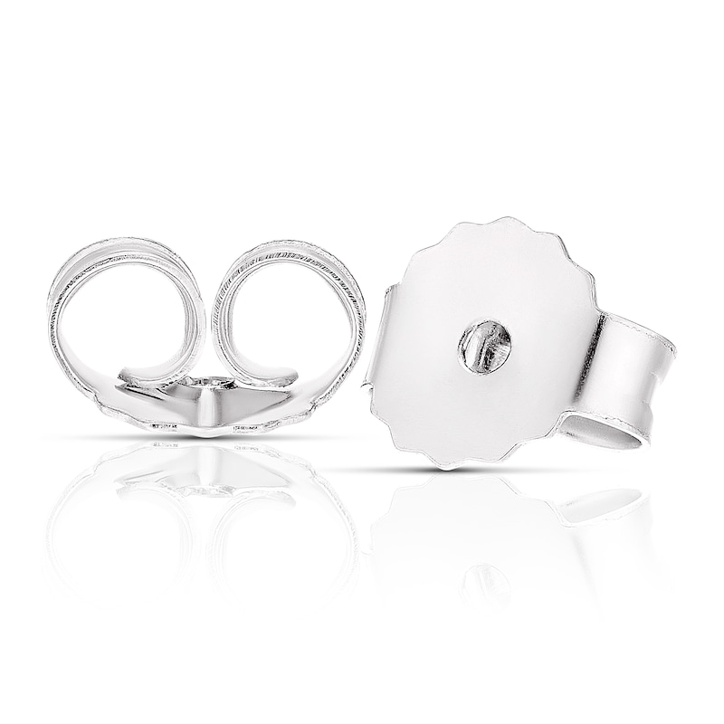 Main Image 2 of 9ct White Gold 0.40ct Diamond Round Halo Stud Earrings
