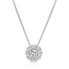 Thumbnail Image 1 of 9ct White Gold 0.40ct Diamond Round Halo Pendant