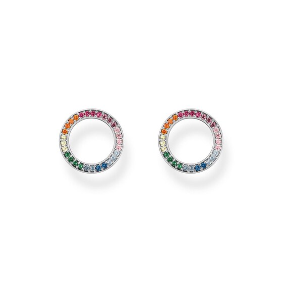 Women's Thomas Sabo Together In Diversity Silver Zirconia Earrings
