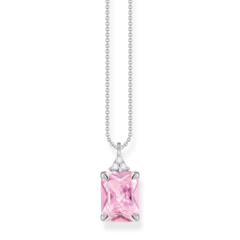 Thomas Sabo Heritage Silver Pink Zirconia Necklace