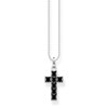 Thumbnail Image 0 of Thomas Sabo Sterling Silver Black Stone Cross Necklace