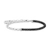 Thumbnail Image 0 of Thomas Sabo Charm Club Silver Onyx Bead 7 Inch Bracelet