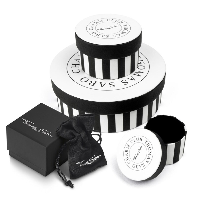 Thomas Sabo Charm Club Silver Onyx Bead Bracelet