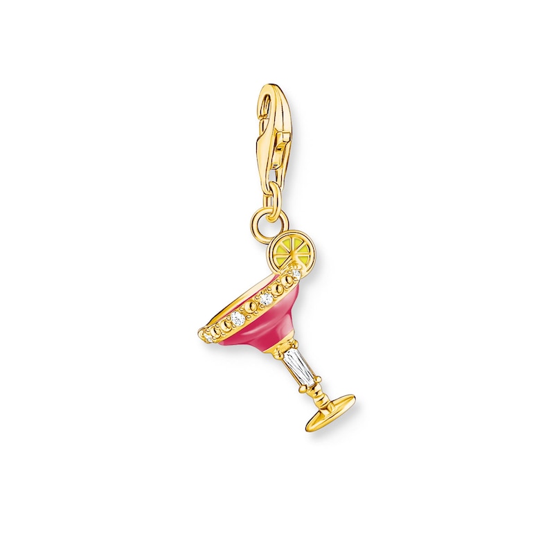 Main Image 1 of Thomas Sabo 18ct Yellow Gold Plated Silver Cocktail Charm