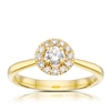 Thumbnail Image 0 of Origin 18ct Yellow Gold 0.40ct Diamond Round Cut Halo Ring