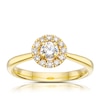 Thumbnail Image 1 of Origin 18ct Yellow Gold 0.40ct Diamond Round Cut Halo Ring