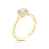 Thumbnail Image 2 of Origin 18ct Yellow Gold 0.40ct Diamond Round Cut Halo Ring