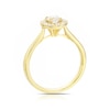 Thumbnail Image 3 of Origin 18ct Yellow Gold 0.40ct Diamond Round Cut Halo Ring