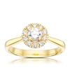 Thumbnail Image 0 of Origin 18ct Yellow Gold 0.66ct Diamond Round Cut Halo Ring