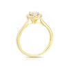 Thumbnail Image 2 of Origin 18ct Yellow Gold 0.66ct Diamond Round Cut Halo Ring