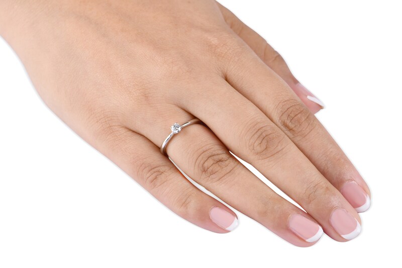 Origin Platinum 0.25ct Diamond Four Claw Solitaire Ring