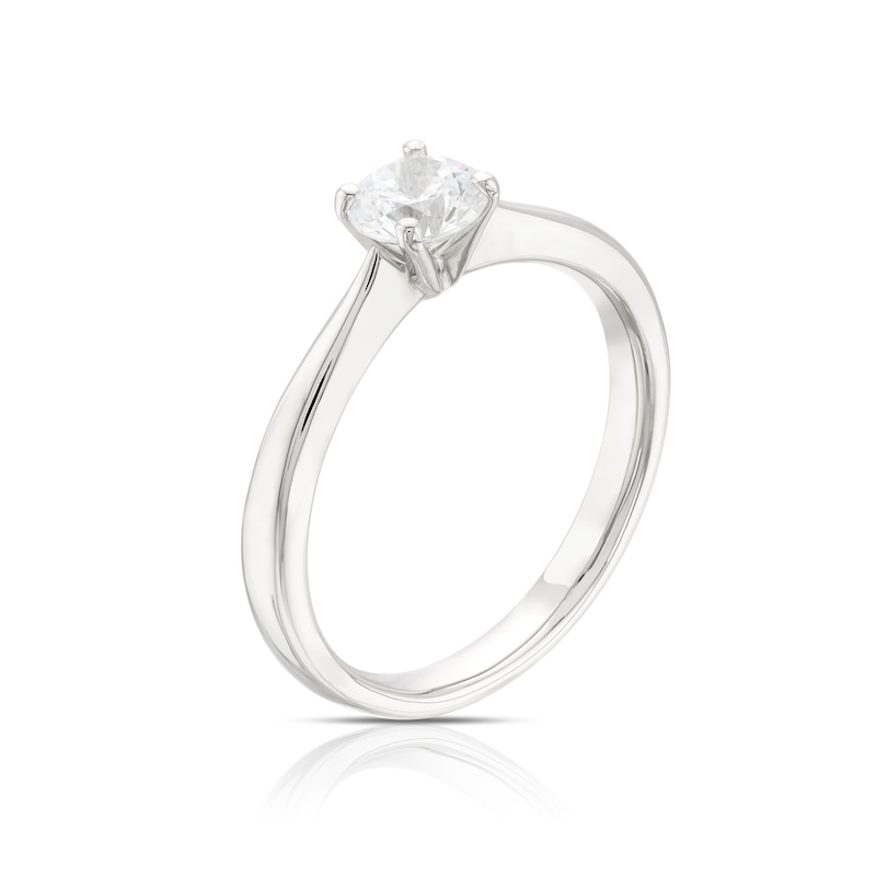 Origin Platinum 0.50ct Diamond Four Claw Solitaire Ring