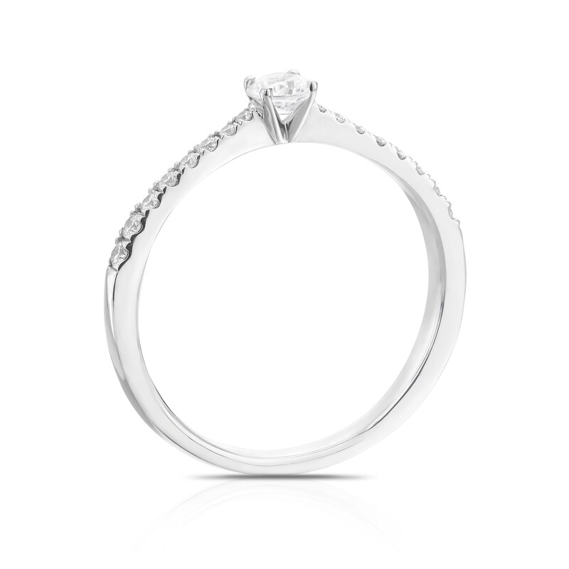 Origin Platinum 0.33ct Total Diamond Four Claw Solitaire Ring