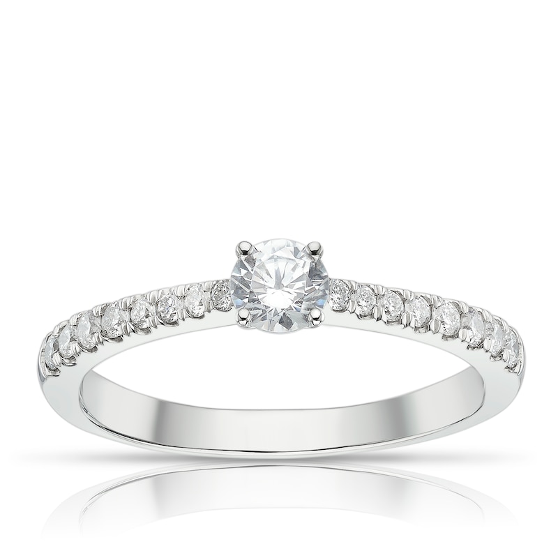 Origin Platinum 0.50ct Total Diamond Four Claw Solitaire Ring