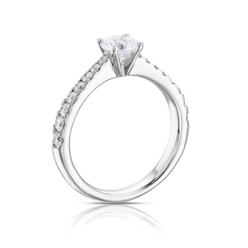 Origin Platinum 1ct Total Diamond Four Claw Solitaire Ring