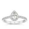 Thumbnail Image 0 of Origin Platinum 0.50ct Total Diamond Pear Cut Halo Ring