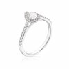 Thumbnail Image 1 of Origin Platinum 0.50ct Total Diamond Pear Cut Halo Ring