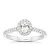 Thumbnail Image 1 of Origin Platinum 0.50ct Total Diamond Oval Cut Halo Ring