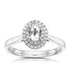 Thumbnail Image 0 of Origin Platinum 0.50ct Diamond Oval Cut Double Halo Ring