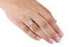 Thumbnail Image 3 of Origin Platinum 0.50ct Diamond Oval Cut Double Halo Ring