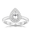 Thumbnail Image 0 of Origin Platinum 0.50ct Diamond Pear Cut Double Halo Ring