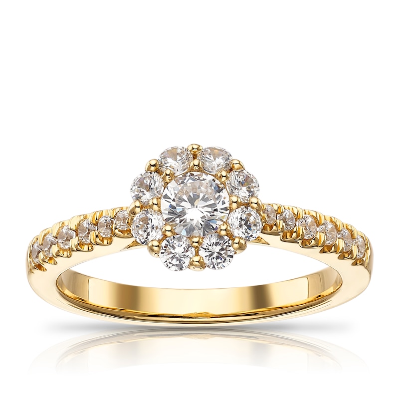 The Diamond Story 18ct Yellow Gold 0.66ct Diamond Ring | Ernest Jones