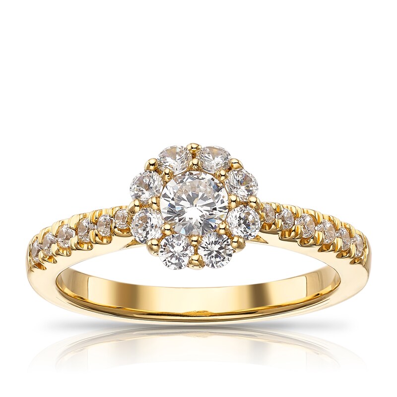 The Diamond Story 18ct Yellow Gold 0.66ct Diamond Ring | Ernest Jones