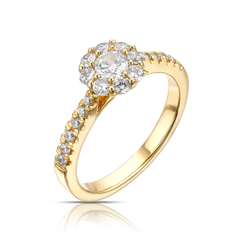 The Diamond Story 18ct Yellow Gold 0.66ct Diamond Ring