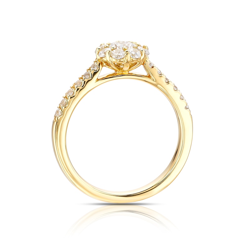 The Diamond Story 18ct Yellow Gold 0.66ct Diamond Ring