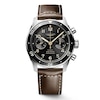 Longines Spirit Flyback Brown Leather Strap Watch