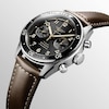 Thumbnail Image 1 of Longines Spirit Flyback Brown Leather Strap Watch