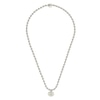 Thumbnail Image 1 of Gucci Interlocking Sterling Silver Blue Enamel Boule Chain Pendant Necklace