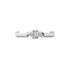 Thumbnail Image 1 of Gucci Link to Love 18ct White Gold 0.17ct Diamond Baguette & Trilliant Cut Ring Sizes O-P