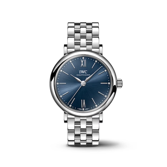 IWC Portofino Ladies Diamond blue Dial Bracelet Watch
