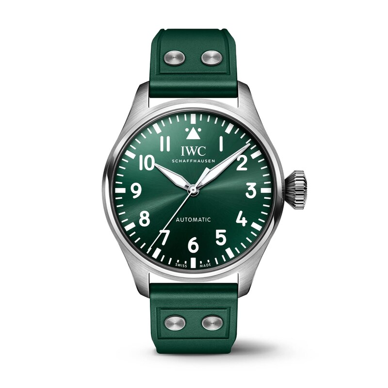 Main Image 1 of IWC Pilot’s Watches Men's Green Dial & Rubber Strap Watch
