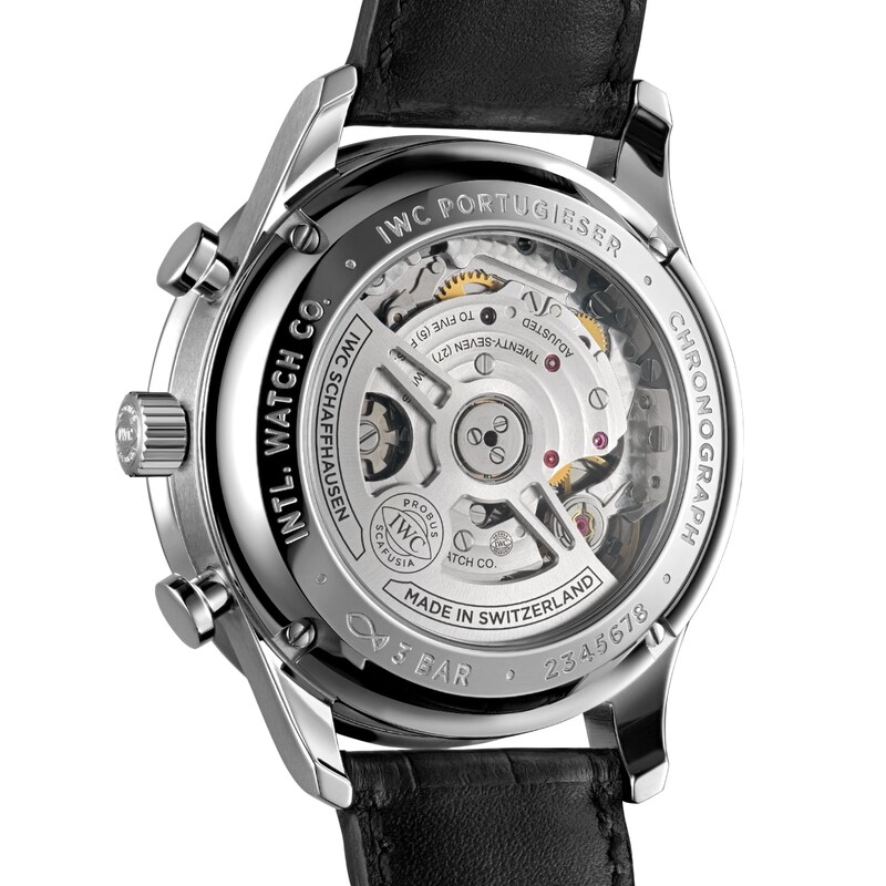 Main Image 2 of IWC Portugieser Men's Green Dial & Black Alligator Leather Strap Watch