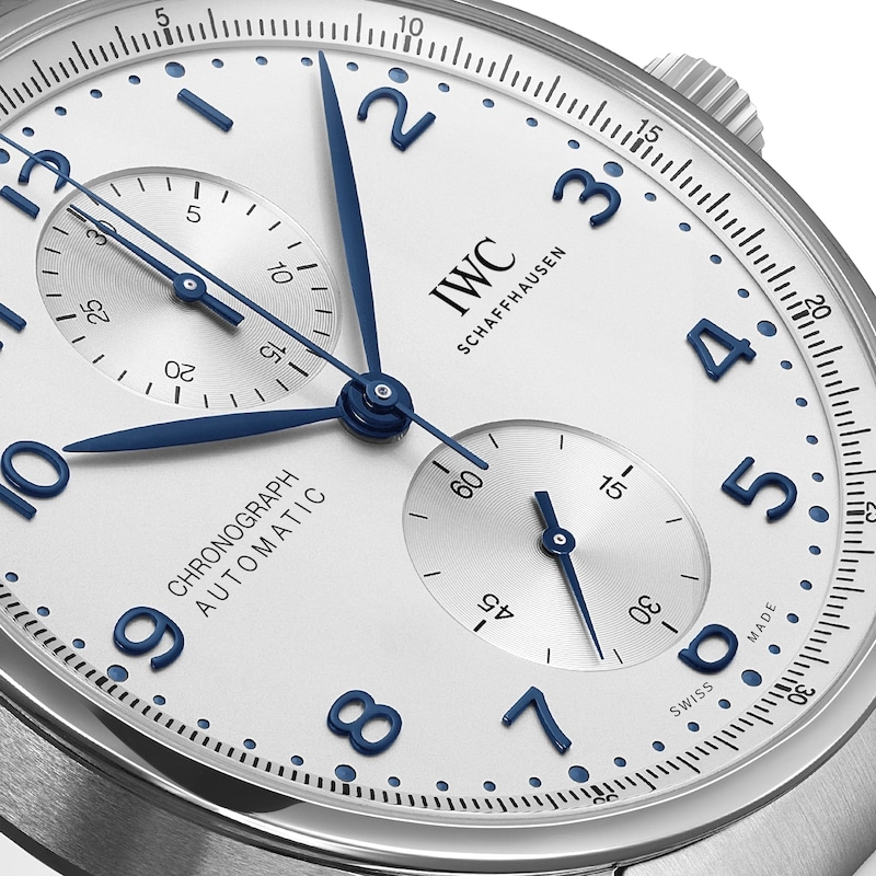 IWC Portugieser Men's White Dial & Stainless Steel Bracelet Watch