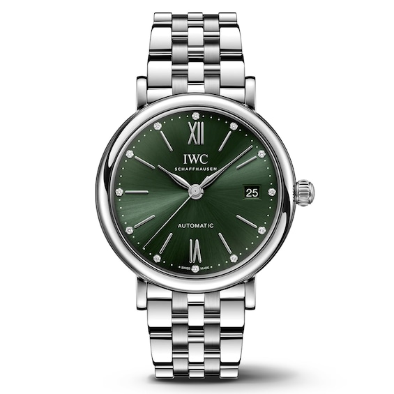 IWC Portofino 37mm Diamond Womens Bracelet Watch