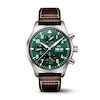 Thumbnail Image 1 of IWC Pilot’s Watches Men's Green Dial & Brown Calfskin Leather Strap Watch