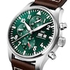 Thumbnail Image 4 of IWC Pilot’s Watches Men's Green Dial & Brown Calfskin Leather Strap Watch