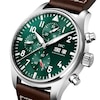 Thumbnail Image 5 of IWC Pilot’s Watches Men's Green Dial & Brown Calfskin Leather Strap Watch