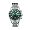 Thumbnail Image 1 of IWC Pilot’s Watches Men's Green Dial & Stainless Steel Bracelet Watch