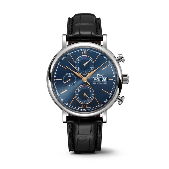 Men's Iwc Portofino Chronograph 42Mm Strap Watch