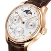 Thumbnail Image 2 of IWC Portugieser Men's 18ct Rose Gold & Brown Leather Alligator Strap Watch