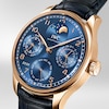 Thumbnail Image 3 of IWC Portugieser Men's 18ct Rose Gold & Blue Alligator Leather Strap Watch