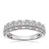 Thumbnail Image 0 of Platinum 0.70ct Diamond Round & Baguette Cut Eternity Ring