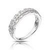 Thumbnail Image 1 of Platinum 0.70ct Diamond Round & Baguette Cut Eternity Ring