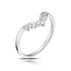 Thumbnail Image 2 of Platinum 0.12ct Diamond Shaped Band