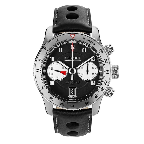Bremont Jaguar C-Type Men’s Black Leather Strap Watch