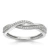 Thumbnail Image 1 of 9ct White Gold 0.15ct Diamond Twist Half Eternity Ring